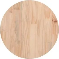 vidaXL Tischplatte Tischplatte Ø40x2,5 cm Massivholz Kiefer (1 St)