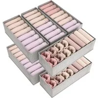 Lifewit Aufbewahrungsdose Double Organizer für Kommode mit Stabiler Boden, Kleiderschrank und. (8 St)