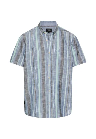 camel active - Karohemd aus reiner Baumwolle indigo blue - Gr. - 3XL