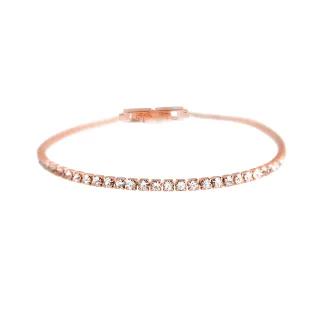 Luxenter Brillant-Zirkonia-Armband aus 18 Karat Roségold - Kayla
