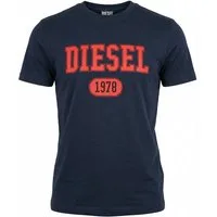 Diesel Rundhalsshirt Slim Fit Logo Shirt - T-DIEGOR 1-A