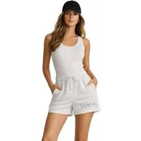Polo Ralph Lauren Sweatshorts Damen Platis Shorts mit Kordelzug Fleece Shorts Eingrifftaschen,sportive Ziernähte, lässiger Saumabschluss