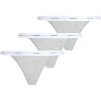 Calvin Klein Underwear Tanga STRING THONG 3PK (Packung, 3-St., 3er-Pack) mit Rippenstruktur