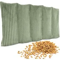 Amilian Kirschkernkissen 55x20 cm Körnerkissen 100% Kirschkerne - Nacken Schulter Mikrowelle, Wärme- und Kältekissen, für Nacken, Schulter, Rücken und Bauch