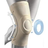 LA CUTE Kniebandage Kniebandage mit Gel-Pad & Stabilisation Sport, Gelenkschutz, Meniskus (Einzelne Kniebandage für Sport & Gelenkschutz, Kniebandage Blau mit Gel Pad & Federstabilisatoren), Kniebandage Blau mit Gel Pad & Stabilisatoren, atmungsaktiv