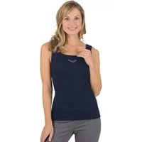 Trigema Tanktop TRIGEMA Trägershirt mit Kristallsteinen (1-tlg)