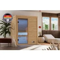 welltime Sauna Backas, BxTxH: 148 x 145 x 190,5 cm, 28 mm, (Spar-Set) verschiedene Varianten