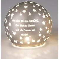 formano LED Dekolicht Kugel grau 12 cm - Sinn für das Schöne, LED fest integriert