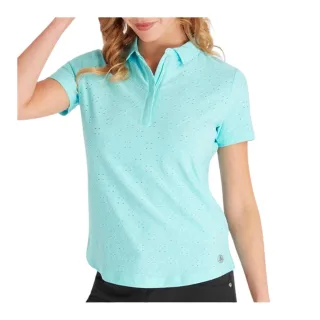 Calvin Klein - Poloshirt für Damen, Emblem (Aquablau)