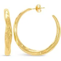 Ars-Argenti Paar Creolen Sexy Creolen Ohrringe - 18K doppelt vergoldet inkl. Geschenkbox (inkl. Schmuckbox), Damen Ohrringe, Hypoallergen, Wasserfest, Nickelfrei