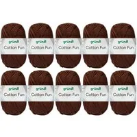 Gründl 10x50 Gramm Gründl Cotton Fun (von einer Farbe) Farbauswahl Häkelwolle
