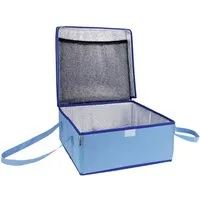 Maximex Kühltasche BLAU, 23 l, Transporttasche mit Isolierschicht, für Kuchen, Kalt- und Warmspeisen