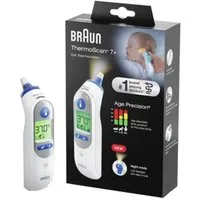 Braun Fieberthermometer Braun ThermoScan 7+, IRT6525WE Infrarot Fieberthermometer Vorgewärmte