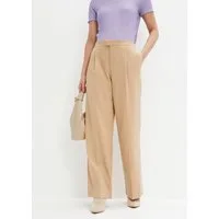 bonprix Bundfaltenhose aus Polyester, Viskose und Elasthan, Loose Fit, festlicher Stil