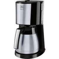 Melitta Filterkaffeemaschine Enjoy® Top Therm 1017-08 schwarz, 1,25l Kaffeekanne, Papierfilter 1x4, mit Thermkanne aus Edelstahl