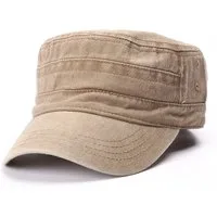 Zaewry Baseball Cap Vintage Military Army Flat Cap Verstellbare Baseballmütze Kappe