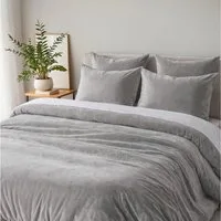 Cozyor Bettwäsche Kuschelbettwäsche flauschig warmer Teddy Plüsch, Biber, Winter Fleece, Mikrofaser Flanell, 3 teilig, Edel und hochwertig