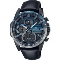 CASIO EDIFICE Solaruhr EQS-940NL-1AVUEF, Quarzuhr, Armbanduhr, Herrenuhr, Neo-Display, Lederarmband