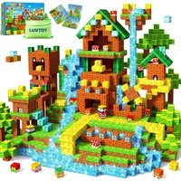 POPOLIC Magnetische Bausteine - Magnetbausteine Kinder - Magnetische Spielzeug Magnetspielbausteine, (Magnetspielzeug Magnete Kinder Magnetspiel, 108 St), Bauwelt Halloween Spielzeug ab 3 4 5 6 7 8 9 Jahre Jungen und Mädchen