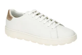 Geox D45WEA 09BNF C1327 Damen Sneaker wei?/gold vit.Rico atmungsaktiv