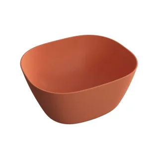 VitrA Plural Aufsatzschale hoch rechteckig 45 x 38 x 22 cm Sanitärkeramik Rote Erde,7811B477-0016 7811B477-0016