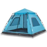 vidaXL Kuppelzelt Kuppel-Campingzelt 5 Personen Blau Quick Release, (1 tlg)