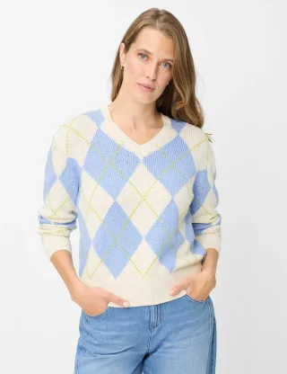 Brax Damen Strickpullover Style LANA lavender blue, mehrfarbig, Gr. 44
