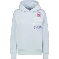Eight2Nine Kapuzenpullover Damen Hoodie mit auffälligem Pigmentprint Sweater, Kapuzensweatshirt mit seitl. Eingrifftaschen