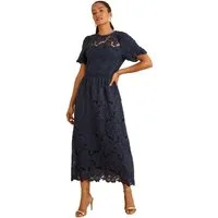 Love & Roses Midikleid Love & Roses Midikleid aus Spitze, Regular (1-tlg)