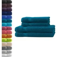 Hometex Premium Textiles Handtuch in Premium Qualität 500 g/m², Feinster Frottier-Stoff 100% Baumwolle, 2x Duschtuch + 2 Handtuch, weich, saugfähig, extra schwer & flauschig