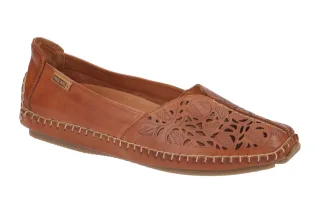 Pikolinos 578-4976 brandy JEREZ Damen Slipper in Braun - bequeme Echtleder Ha...