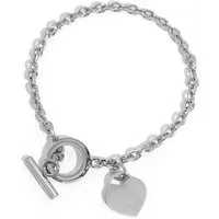 GOLDKLEIN Armband Edelstahl Herz Schmuck Armkette, Damen, inkl. Geschenkbox