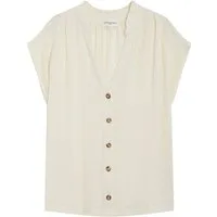 Grace & Mila Kurzarmbluse WESRA - Musselinbluse - Bluse Damen - kurzarmbluse