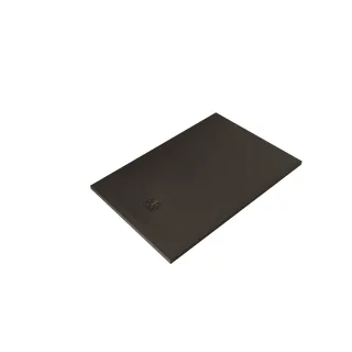 KLUDI-TERRA Duschwanne 80 x 120 H3 cm Abflussabdeckung inklusive Mattschwarz 08DW0739