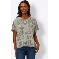 heine T-Shirt Kapuzen-Shirt Kurzarm