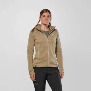 SALEWA - Puez Rocca Kapuzenjacke Damen - Beige (Gr.42)