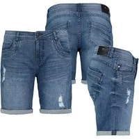 SUBLEVEL Bermudas Damen Jeans Shorts Bermuda Kurze Hose Shorts Short Denim Stretch Denim
