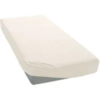 bellana Spannbettlaken bellana exclusiv aus 100% Mako-Baumwolle, 150 g/m², bügelfrei, Mako-Jersey, Gummizug: rundum, (1 Stück), feinste Mako-Baumwolle, Spannbetttuch für Matratzen bis 25cm Höhe