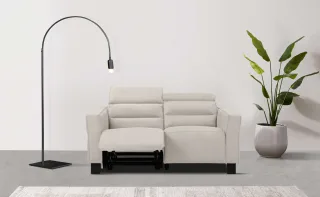 Home affaire 2-Sitzer "Carpari, 162 cm, mit manueller od. elektrischer Relaxfunktion" (USB A/C), sowie Kopfteilverstellung