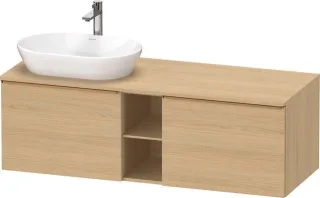 Duravit D-Neo Konsolenwaschtischunterbau wandhängend Natur Eiche Matt 1400x550x459 mm - DE4950L04300 DE4950L04300000
