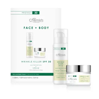 skinChemists Anti-Aging SPF 30 Körpercreme 200ml + SPF 30 Tagescreme 60ml