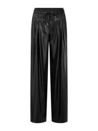 Marc Cain Collections - Fake-Leder Hose WINNIPEG im Wide-Fit black new - Gr. - 36