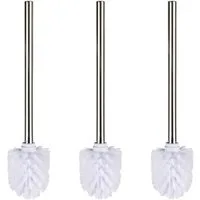 WENKO WC-Reinigungsbürste, (Set, 3-tlg), weiß, Durchmesser 8 cm