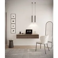 Selsey Schminktisch BEMMI, Hängeschreibtisch Schminktisch mit 2 Schubladen 120 cm breit