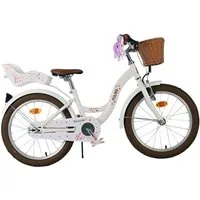 T&Y Trade Kinderfahrrad 18 Zoll Kinder Mädchen Fahrrad Mädchenfahrrad Rad Blossom 31844, 1 Gang, Rücktrittbremse, Korb, Seitenständer, Puppensitz