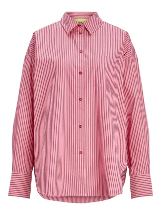 JJXX - JXJAMIE LS RELAXED POPLIN SHIRT WVN NOOS Cerise - Gr. - S