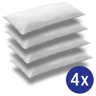 4 x CloudComfort Basic Mikrofaser Kopfkissen 40 x 80 cm