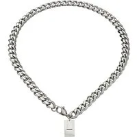 Liebeskind Berlin Kette mit Anhänger Chunky Tag Edelstahl
