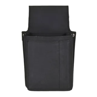 Kellnertasche Gastro-Holster Leder schwarz 14x22 | Greenburry Professionelles Kellnerhalfter für Servicepersonal und Gastronomie im Arbeitsalltag.