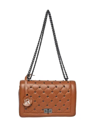 Isabella Rhea Braun Rindsledertasche